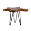 Table d'appoint 23,5 po x 19,5 po x 15,5 po en teck brun