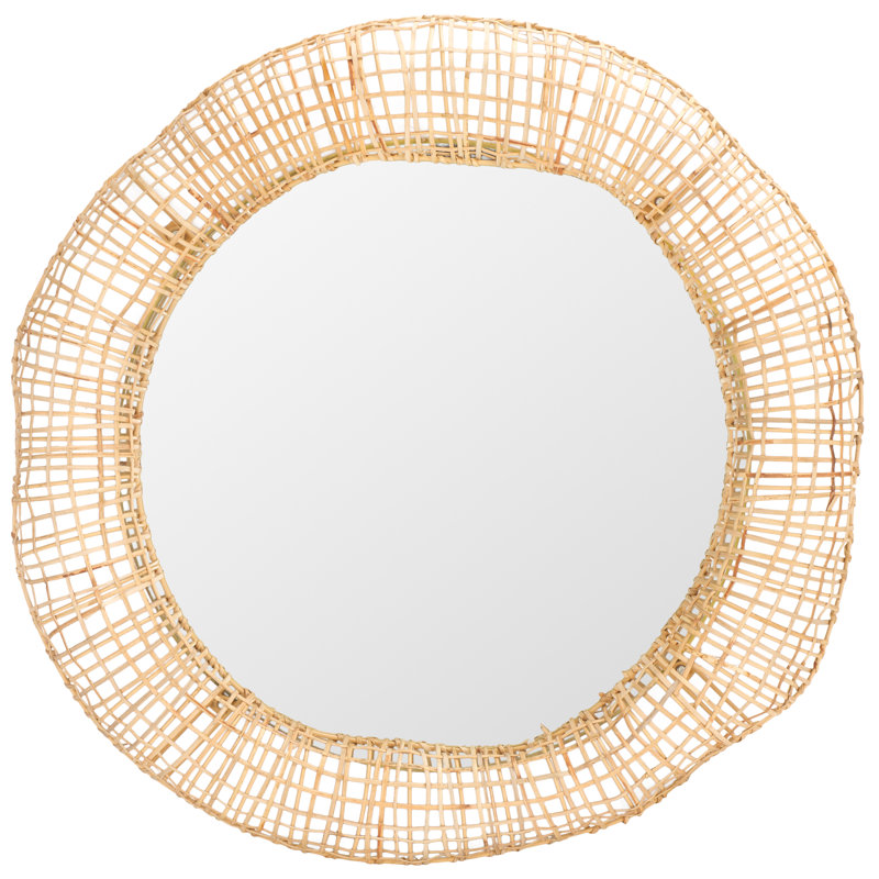 Aarav 24 Inch Cane Mirror