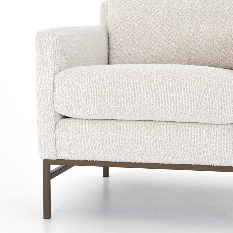 Vanna Armchair, Knoll Natural, Aged Bronze