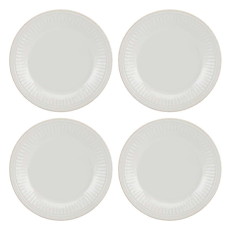 Assiettes plates French Perle Groove