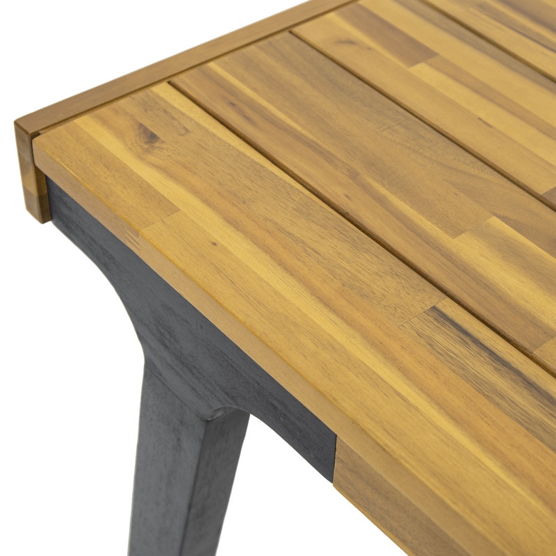 Table de salle à manger d'extérieur rectangulaire L 69 po x l 32 po Lora