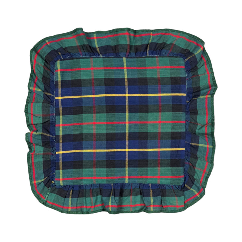 Dowitcher Plaid Square Cushion