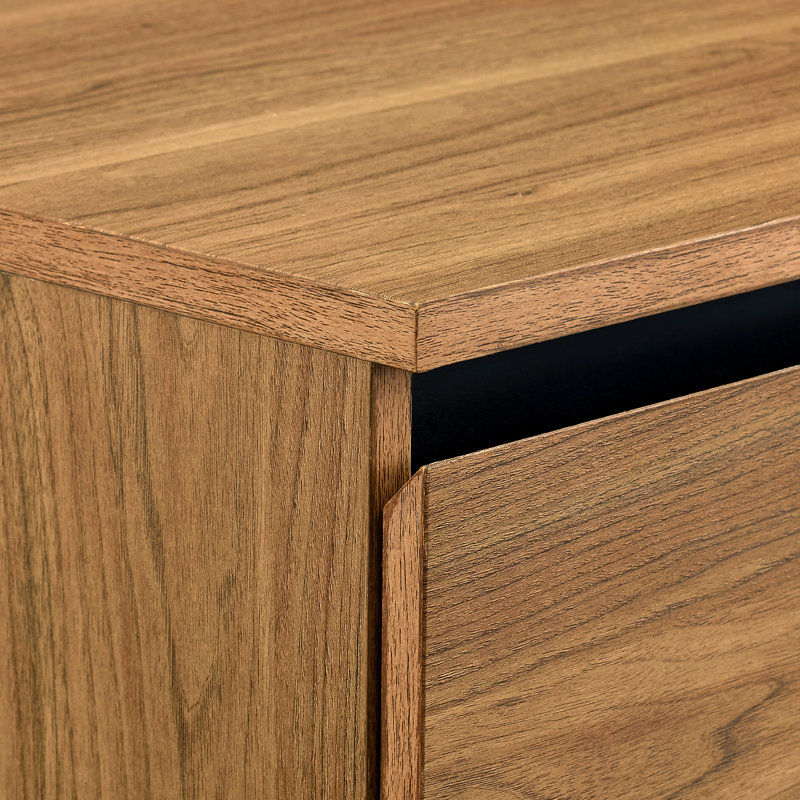 Commode urbaine 4 tiroirs l 36 po Carlissa, Chêne anglais