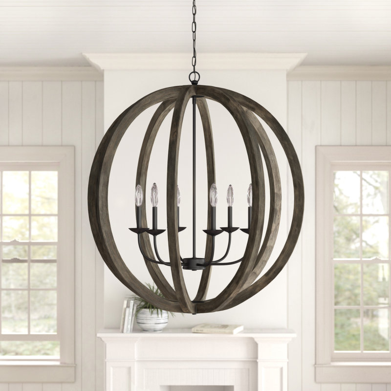 Maxwell 6 - Light Dimmable Globe Chandelier