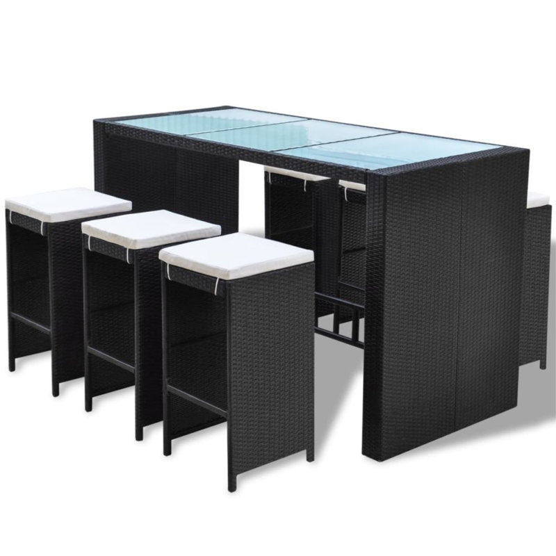 Rothsay Rectangular 6 - Person 72.9" Long Bar Height Dining Set
