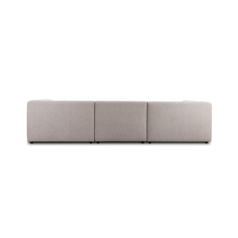 Lawndale 3PC LAF Sectional W/ Ottoman-Napa Sandstone, Right Hand Facing