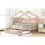 Lit en bois avec couchette-545354614