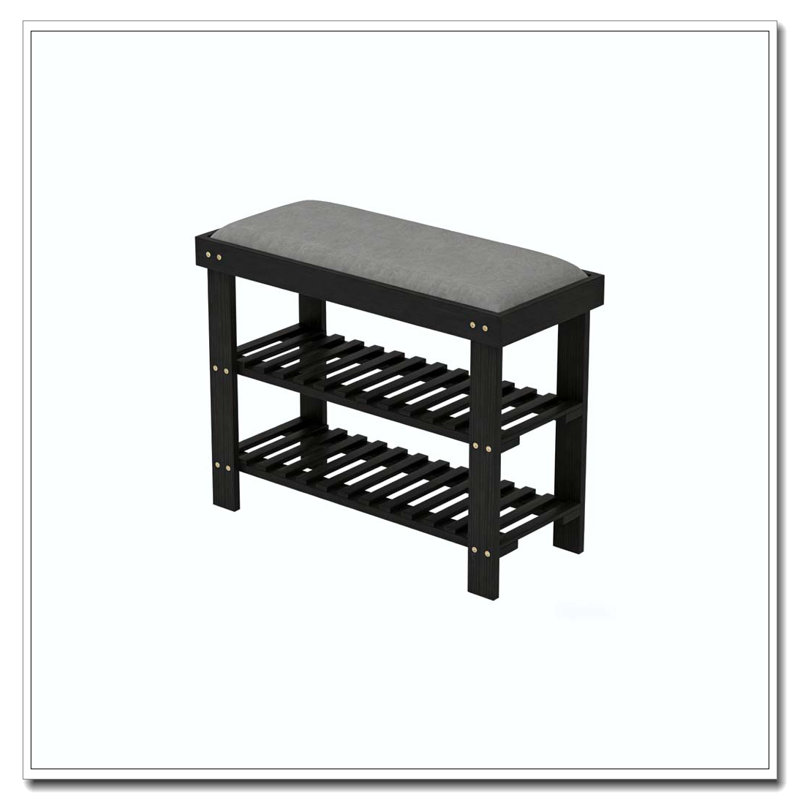 Range-chaussures, banc de rangement pour chaussures, H 19,3 po x l 23,6 po x P 11,4 po