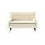 Velours côtelé, fauteuil convertible en velours côtelé avec structure en métal, revêtement en velours, siège mi-moelleux, dossier lâche, rembourrage en mousse pour l'espace de vie principal, fonctionnant comme accoudoirs coussinés-121048004