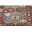 Tapis oriental rouge à motif géométrique floral Maroon