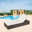Chaise longue d'extérieur en osier Coster-1613757220