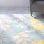 Tapis bleu en laine touffeté à la main Freda-20970282