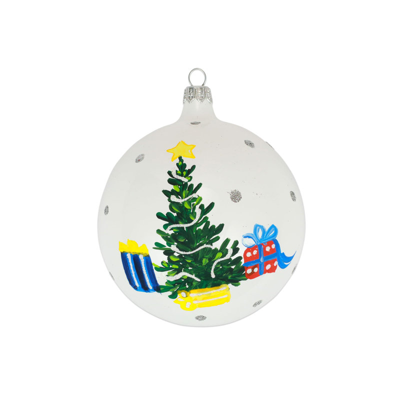 Nutcrackers 4'' Handmade Glass Nutcrackers Ball Ornament