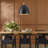 1-Bulb Black Metal Dome Pendant Light, E26 Base, Adjustable, Dimmable, ETL Certified