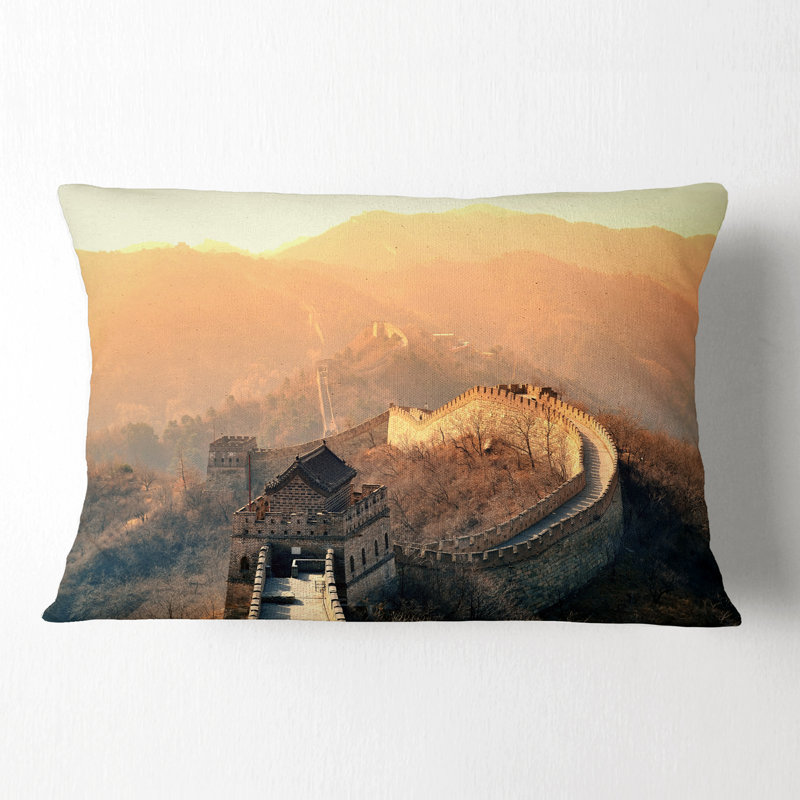 Coussin lombaire imprimé China Great Wall Morning