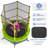 Costway 55" Round Backyard Trampoline with Safety Enclosure-55709583