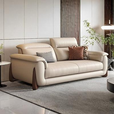 Modern simple small apartment cream style sofa