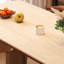 Table Mid-Century rectangulaire en bois et pierre-394721089