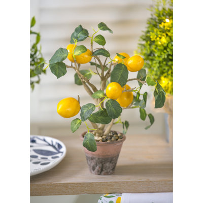 11'' Faux Lemon Tree in Pot