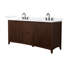 Palmilla 72" Freestanding Double Bathroom Vanity with Cultured Marble Top-69999631-69999629