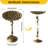 29" H Bird Bath Antique Bronze Metal Pedestal with Butterfly & Vine Details, Honeycomb Basin Decorative Bird Feeder for Outdoor Garden, Yard & Patio