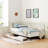 Velvet Upholstery Adjustable  Bed with 2 Storage Drawers-1493108135-1493980259
