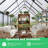 8×10 ft Outdoor Polycarbonate Greenhouse, Walk-In with Quick-Setup Aluminum Frame, Adjustable Roof Vent-124605520-124605525