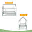 Lit en bois avec structure de toit House House-479896000-479896007