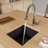 17.75'' L Single Bowl Granite Kitchen Sink-14644846