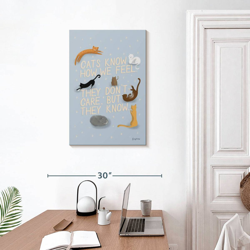 Ode To Cats, 30" H x 20" W