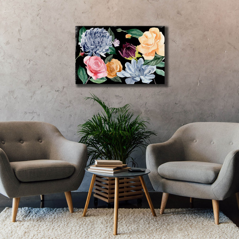  «Twilight Blossom Collection A» par Annie Warren, art mural sur toile, 40 po x 26 po, H 26 po x l 40 po