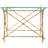 Frayia 27'' Glass Top Console Table
