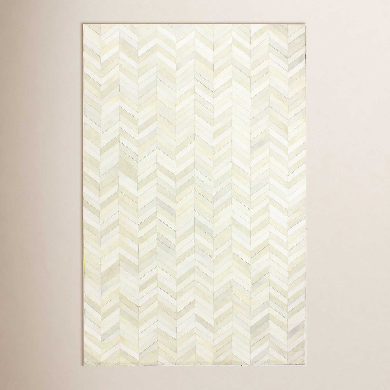 Marsha Handmade White/Ivory Rug, Rectangle 5' x 8'