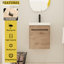 Meuble-lavabo flottant 18 po Modern