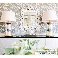 Shadow Vine Wallpaper, Charcoal