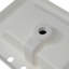 Meuble-lavabo en résine 60 po pour salle de bain, avec lavabos doubles encastrés rectangulaires, trous de robinet de 8 po, comptoir de meuble-lavabo seulement, blanc éclatant