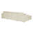 Corduroy 4 - Seat Double Chaise Sectional , Engineered Wood Frame, Rectangular Seats, And U Shaped Setup For Relaxation 3 Piece 4, Foam Filled, Streamlined Design, Cushions-2067071935