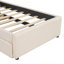 Lit plateforme tapissier avec gigogne Tedsons-657750486
