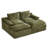 Boneless Modular Cloud Couch with Pillow Armrests & Backrest-1421807871-1421807869