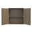 Outdoor 34.3"W x 36.2"H Plastic Vertical Storage Shed With One Shelf-81737845