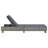 80" Long Reclining Acacia Single Chaise with Cushions-59564599-59564600