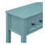 Console rustique, canapé de 60 po de long avec deux tiroirs de taille différente et une tablette inférieure pour le rangement (vert turquoise)-731445241