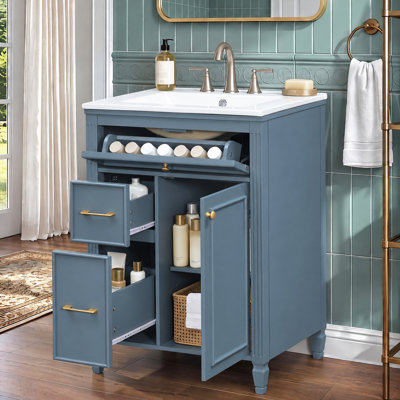 Freestanding Standard With Ceramic Top