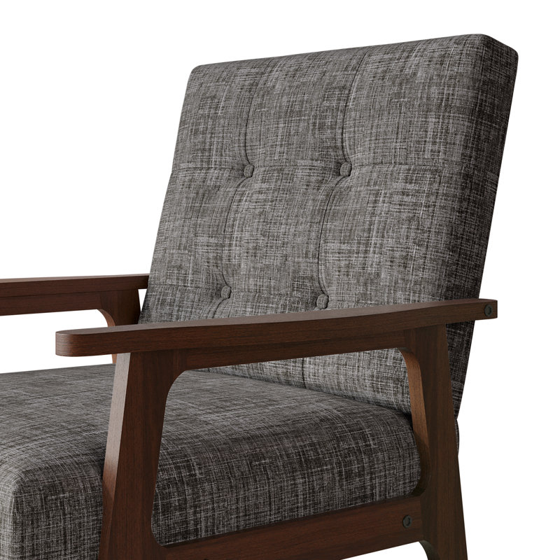 Chaise d'appoint en lin gris clair, Gris clair