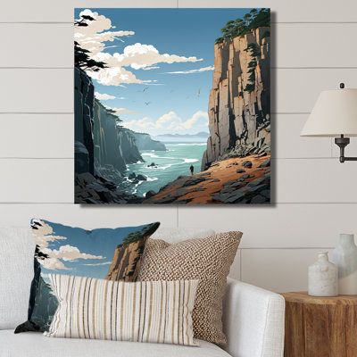 " Blue Cliff Jagged Solitude "
