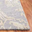 Tapis gris / ivoire en laine / coton touffeté à la main Delaina-580798962