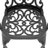 5-Piece Set Of Cast Aluminum Patio Furniture With Black Frame And Off-White Seat Cushions(Same Sku: W1710S00089)-1973645975