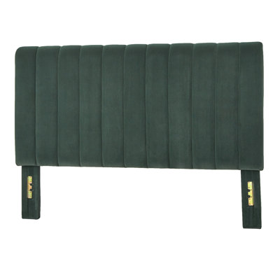 Johniel Upholstered Velvet Panel Headboard