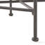 Table de bout en fer noir brossé noir pour l'extérieur, P 16,50 po x l 16,75 po, H 16 po, complète les chaises et les tables basses, l'assemblage requiert un look extérieur, convient à tout espace requis