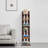 5-Tier Free Standing Bookshelf Narrow Bookshelf Storage Rack  With Adjustable Shelves